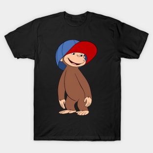 Curious George Cup Redblue T-Shirt